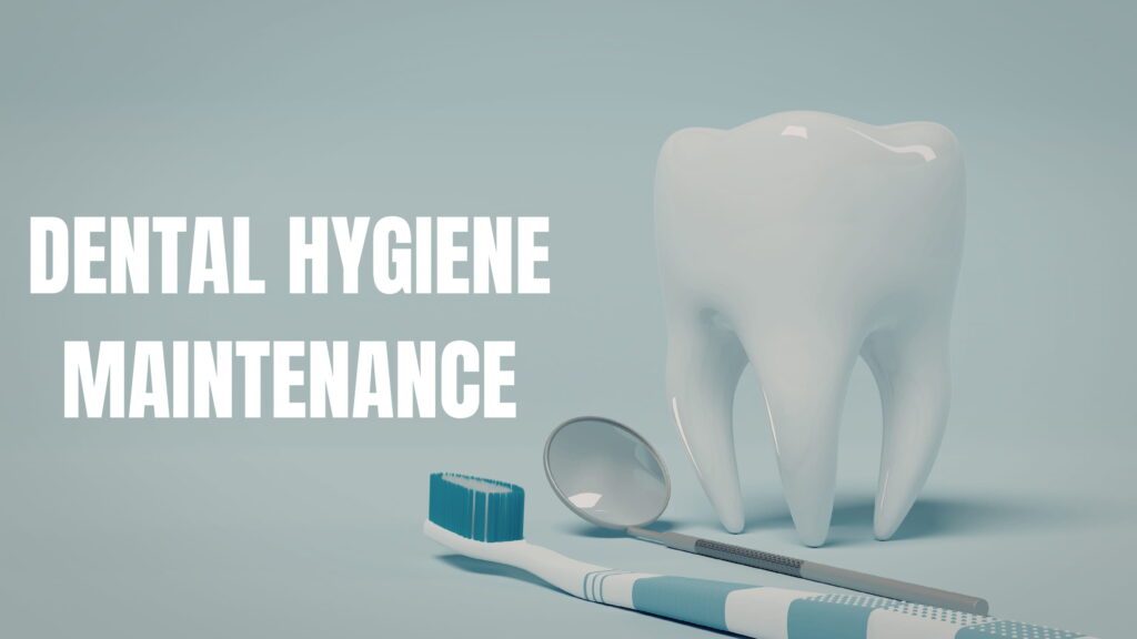 Dental Hygiene Maintenance: Daily Tips for Healthy Teeth Person brushing teeth for daily dental hygiene maintenance.